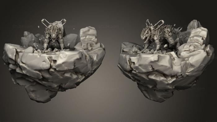Animal figurines (Cerberus, STKJ_0810) 3D models for cnc